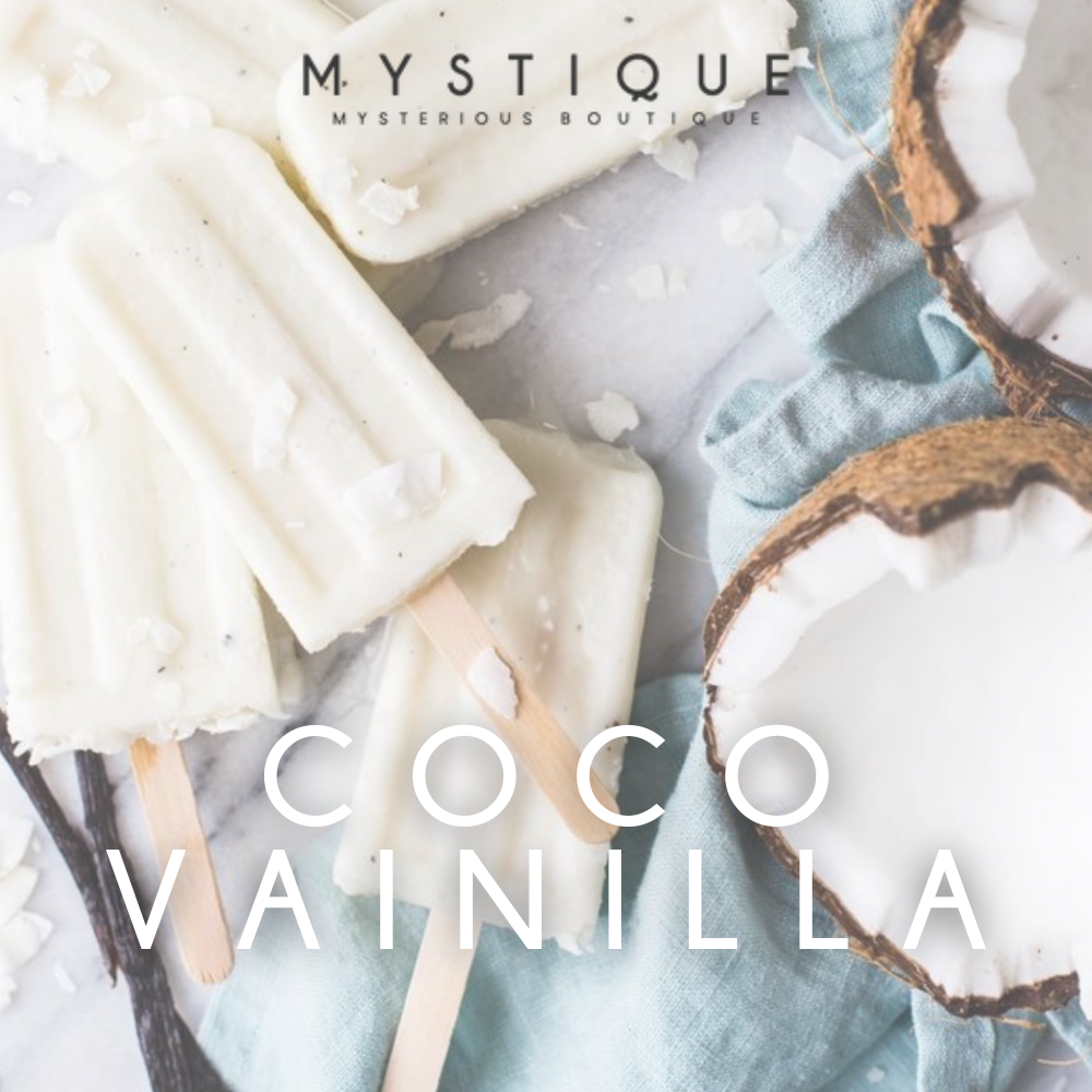 Vela de Soya en Greda 70gr. Coco Vainilla - Mystique Candle
