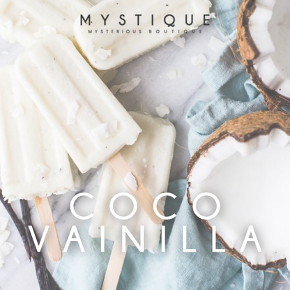 Vela de Soya en Greda 300gr. Coco Vainilla - Mystique Candle