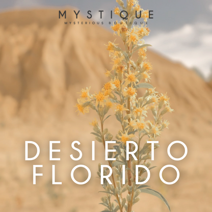 Vela de Soya en Greda 300gr. Desierto Florido - Mystique Candle