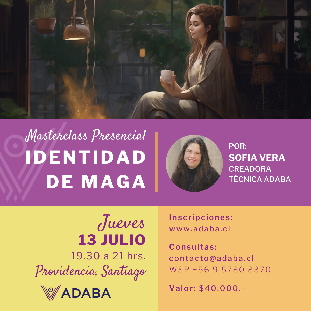 Identidad de Maga 🧙🏼‍♀️- Masterclass Presencial - 13 Julio