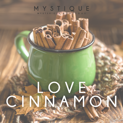 Vela de Soya en Greda 70gr. Love Cinnamon - Mystique Candle