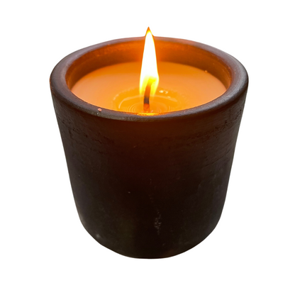 Vela de Soya en Greda 170gr. Manzana Canela - Mystique Candle