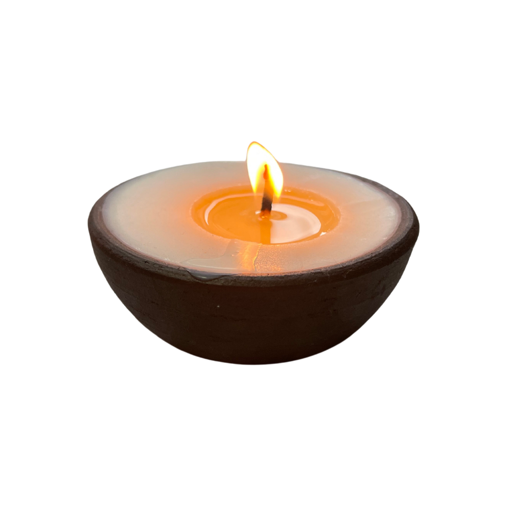 Vela de Soya en Greda 70gr. Lavanda - Mystique Candle